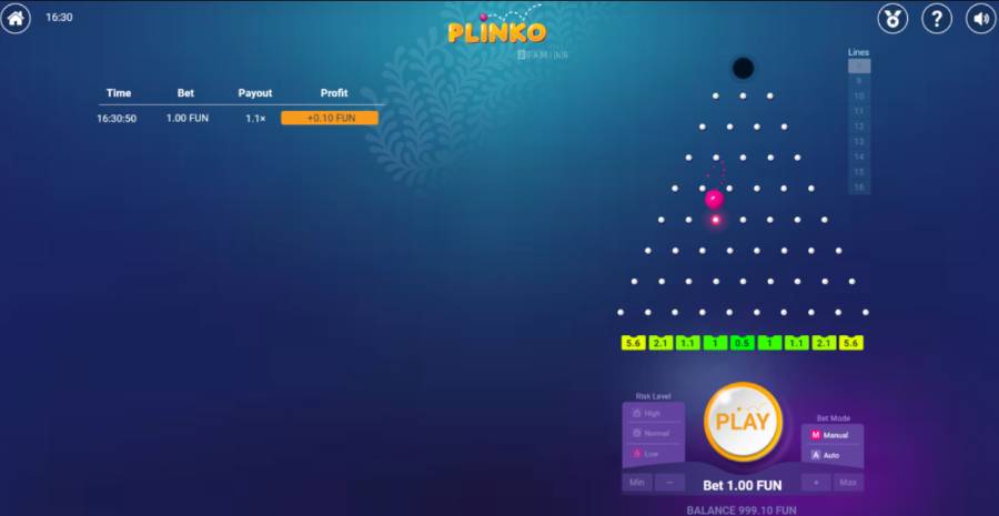 Plinko game online
